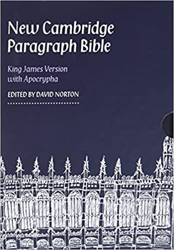 indir New Cambridge Paragraph Bible with Apocrypha, Black Calfskin Leather, KJ595:TA Black Calfskin: Personal size
