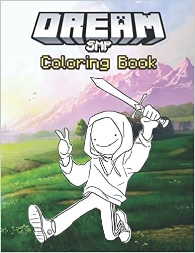 indir Dream SMP Coloring Book: A Fun Dream SMP Members Colouring Book For Kids, Teens &amp; Adults or Gift Supplies