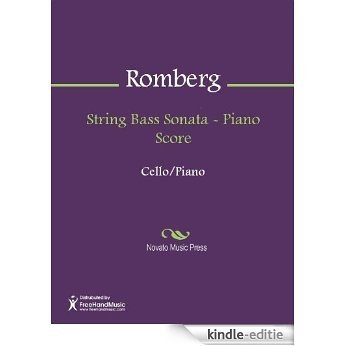 String Bass Sonata - Piano Score [Kindle-editie]