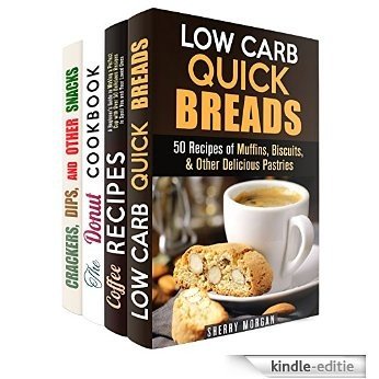 Coffee with Bread Box Set (4 in 1): Homemade Delicious Recipes of Muffins, Donuts, and Crackers Perfect for Your Coffee Break! (Gluten-Free Snacks) (English Edition) [Kindle-editie]
