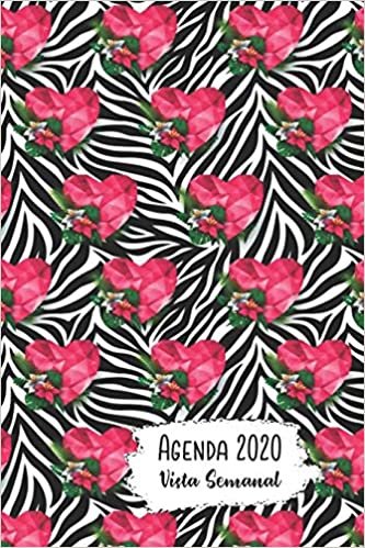 Agenda 2020 Vista Semanal: 12 Meses Programacion Semanal Calendario en Espanol Diseno Cebra