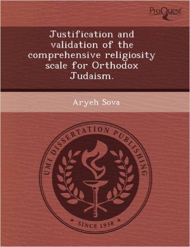 Justification and Validation of the Comprehensive Religiosity Scale for Orthodox Judaism