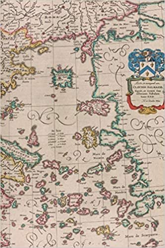 17th Century Map of Greece - A Poetose Notebook / Journal / Diary (50 pages/25 sheets) (Poetose Notebooks)