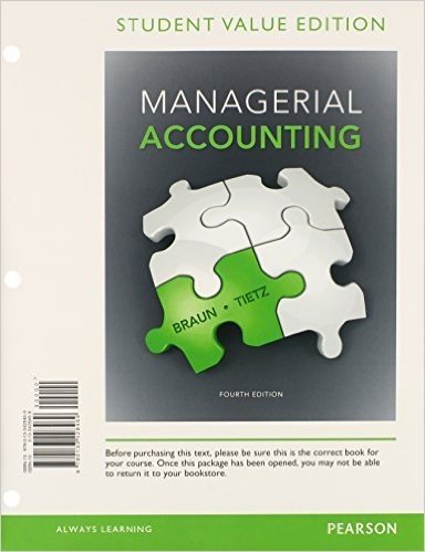 Managerial Accounting with MyAccountingLab with Pearson Etext Access Card Package