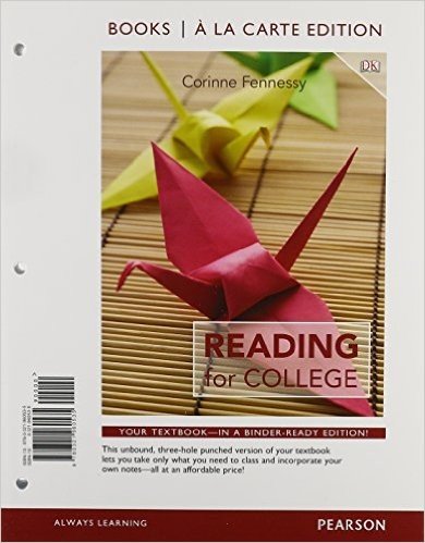 Reading for College, Books a la Carte Edition Plus Myreadinglab with Etext -- Access Card Package