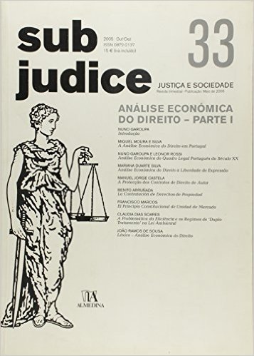 Sub Judice 33 Analise Economica Do Direito