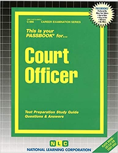 Court Officer (Career Examination Series, Band 966)