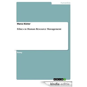 Ethics in Human Resource Management [Kindle-editie]