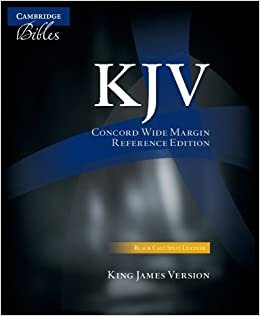 indir KJV Concord Wide Margin Reference Bible, Black Calf Split Leather, KJ764:XM