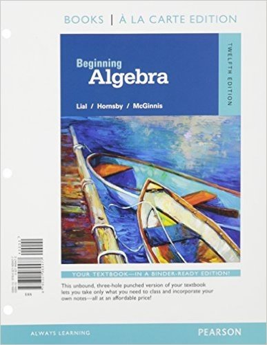 Beginning Algebra, Books a la Carte Edition, Plus Mymathlab -- Access Card Package, 12/E