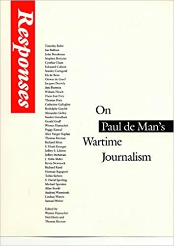 indir Responses: On Paul de Man&#39;s Wartime Journalism