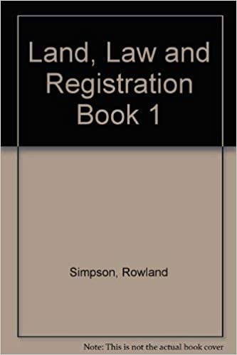 Land, Law and Registration Book 1: Bk. 1