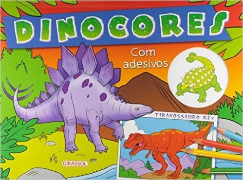 Tiranossauro Rex - Coleção Dinocores com Adesivos