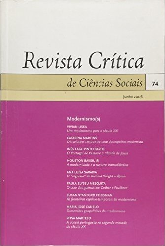 Revista Critica De Ciencias Sociais N.º 74