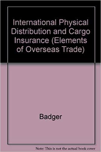 indir Intnl Physical Distribtn Cargo Insurance (Elements of Overseas Trade)