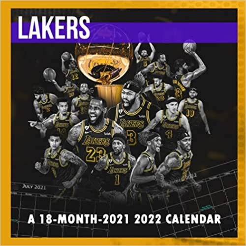 indir NBA Los Angeles Lakers Calendar 2021-2022: Monthly Colorful Lakers Calendar 2021 - 2022, Great 18-month Calendar from Jul 2021 to Dec 2022 In Mini Size 8.5x8.5 For All Fans!