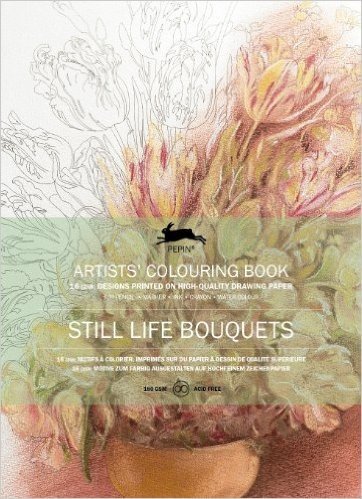 Still Life Bouquets Artists' Colouring Book