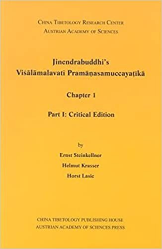 indir Jinendrabuddhi&#39;s Visalamalavati Prmanaasamucayatika. Part I: Critical Edition Part II: Diplomatic Edition: 1
