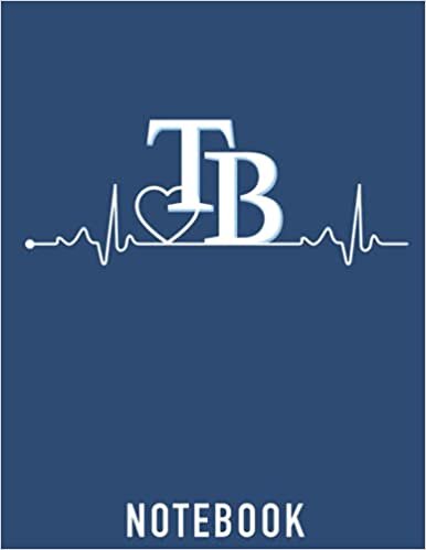 indir Notebook: Tampa Bay Rays Heartbeat | Baseball Fan Essentials | Baseball College Ruled 8.5x11 inches, 110 pages
