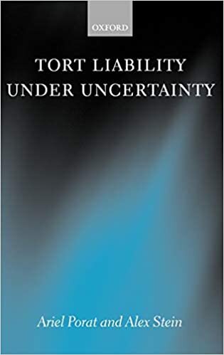 indir Tort Liability Under Uncertainty: Evidential Deficiency and the Law of Torts