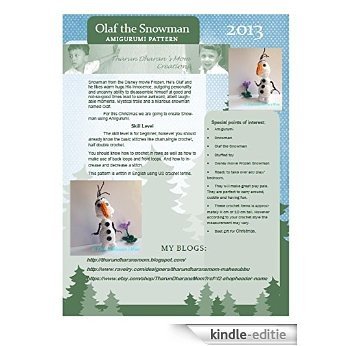 Snowman - Amigurumi Crochet Pattern/ Stuffed Animal Tutorial /: snowman from the Disney movie Frozen, Olaf the snowman, (English Edition) [Kindle-editie]