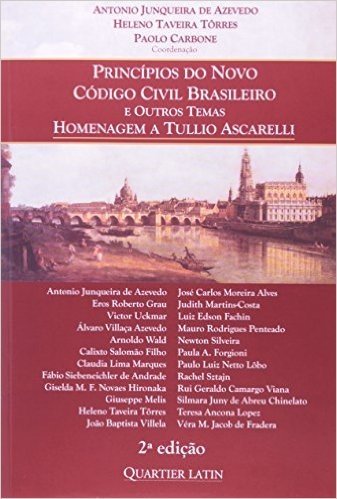 Princípios Do Novo Código Civil Brasileiro E Outros Temas