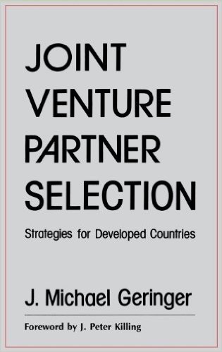 Joint Venture Partner Selection: Strategies for Developed Countries