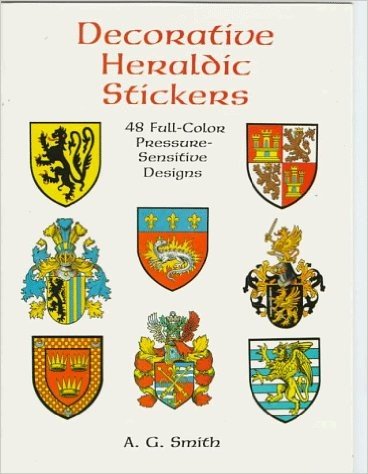 Decorative Heraldic Stickers: 48 Full Color Pressure Sensitive Designs