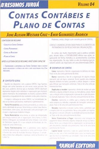 Contas Contábeis e Plano de Contas - Volume 4. Coleção Resumos Juruá