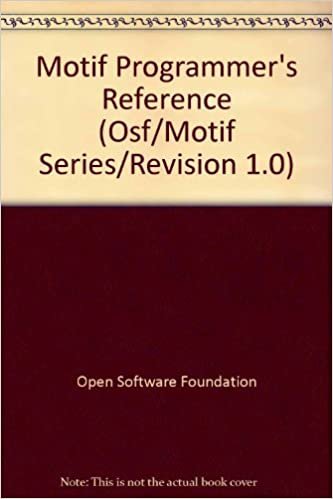 Osf/Motif Programmer's Reference (Osf/Motif Series/Revision 1.0)