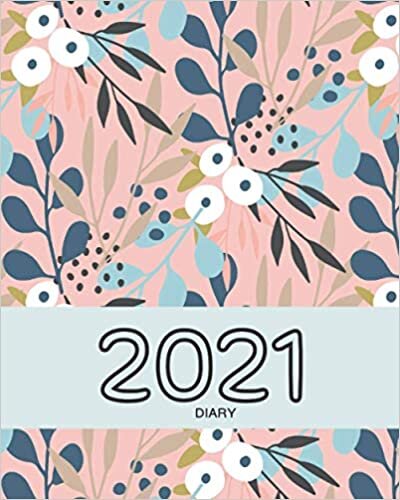 Diary: Pretty Pink Floral Desk Diary For Men and Women. With lists of US holidays, and England & Wales holidays. Premium quality 8x10 inches week to ... 120 pages (A4 Lined Journals Floral Designs)