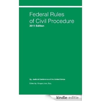Federal Rules of Civil Procedure 2011 (English Edition) [Kindle-editie]