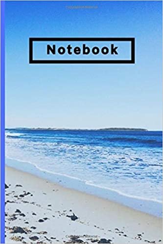 indir NOTEBOOK: Ocean shore Cover, 120 Lined Blank Pages Notepad, Journal.
