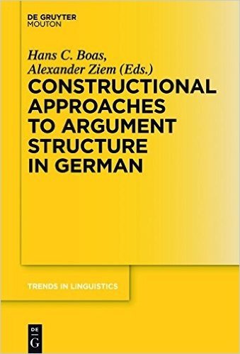 Constructional Approaches to Argument Structure in German