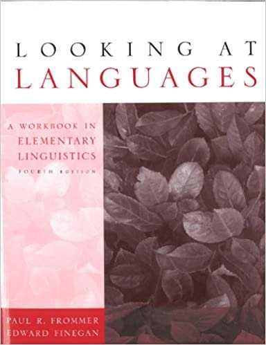 indir Looking at Languages: A Workbook in Elementary Linguistics