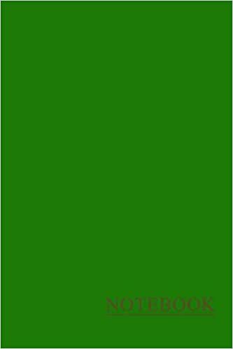 NOTEBOOK: lined Notebook - Large (8.5 x 11 inches) - 100 Pages - Green Cover