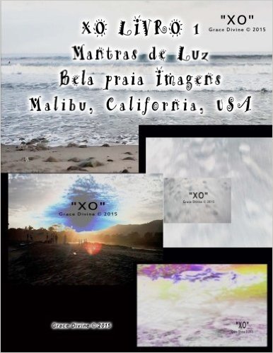 Livro 1 Mantras de Luz Bela Praia Imagens Malibu California USA