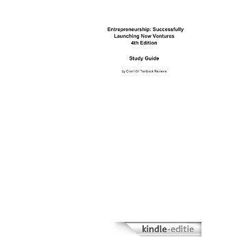 e-Study Guide for Entrepreneurship: Successfully Launching New Ventures, textbook by Bruce R. Barringer: Business, Business [Kindle-editie]