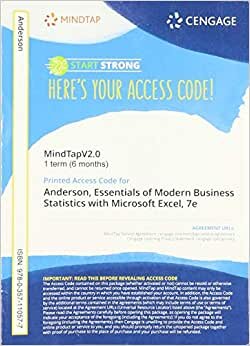 indir MindTapV2.0 for Anderson/Sweeney/Williams/Camm/Cochran&#39;s Essentials of Modern Business Statistics with Microsoft Excel, 1 term Printed Access Card (MindTap Course List)
