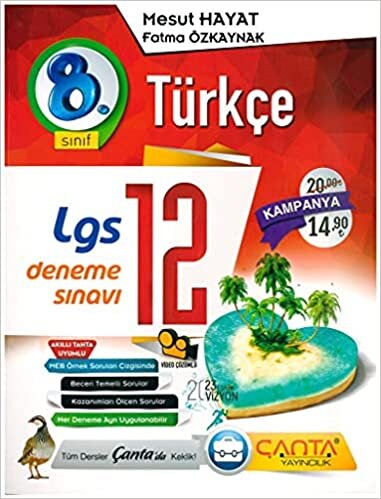 indir 8. Sınıf LGS Türkçe 12 Deneme Çanta Yayınları