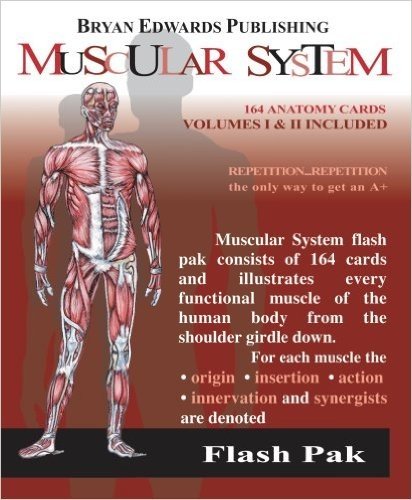 Flash Anatomy Flash Pak: The Muscular System, (2 Volume Set)