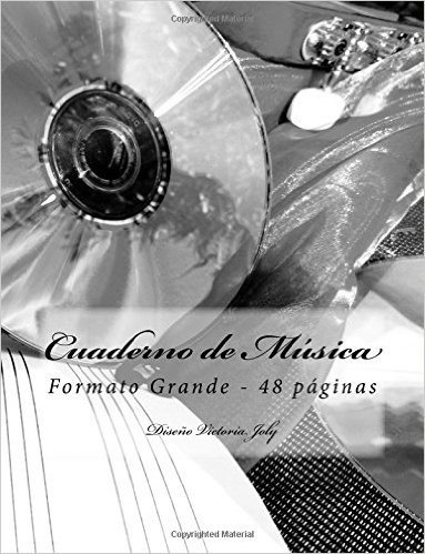 Cuaderno de Musica Formato Grande - 48 P.: Diseno Original Tipo 10