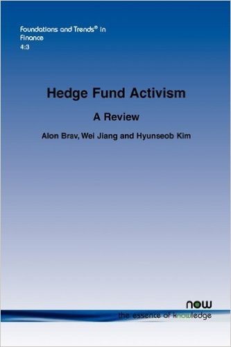 Hedge Fund Activism: A Review baixar
