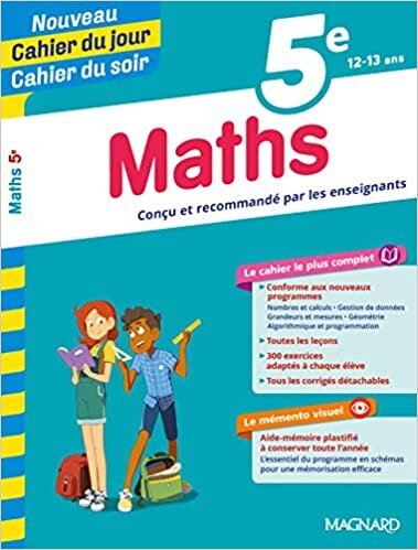 indir Cahier du jour / Cahier du soir - Maths 5e (Jour soir Cahiers collège)