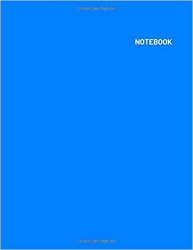 indir Notebook: Blank Notebook - Large (8.5 x 11 inches) - 110 Pages - Azure Cover ( Daily Paperback Notebook - Journal - Diary Book - Book For Gift )