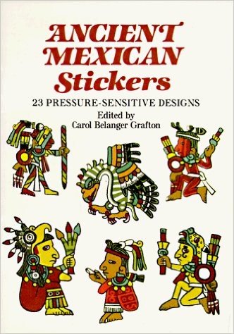 Ancient Mexican Stickers: 23 Pressure-Sensitive Designs