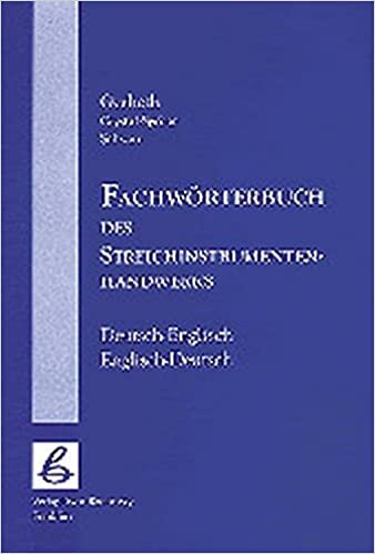 indir Fachwörterbuch des Streichinstrumentenhandwerks: Deutsch-englisch, englisch-deutsch (Fachbuchreihe [das Musikinstrument])