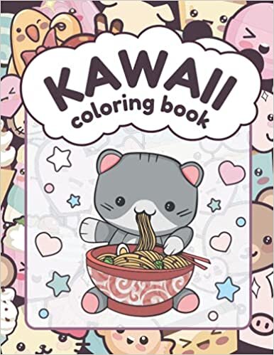 indir Kawaii Coloring Book: Cute and Easy | Fun and Relaxing Kawaii Coloring Pages For All Ages