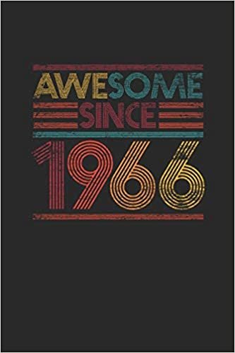Awesome Since 1966: Dotted Bullet Notebook - Birthday Gift or Anniversary Gift Idea