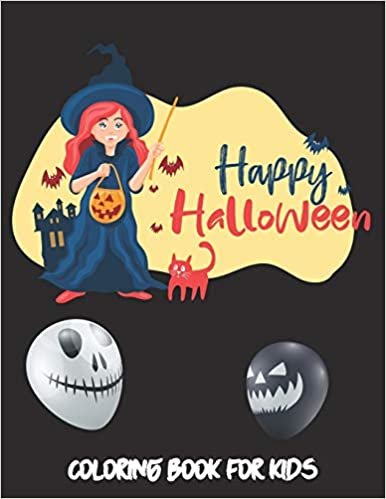 indir Happy Halloween Coloring book for Kids: A great gift for kids with Bone, Skull, Horror, Dracula and lots of other Spooky characters.
